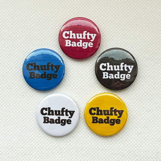 Chufty Badge Collection (5 x 25mm button badges)